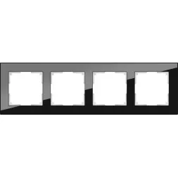 Рамка Favorit на 4 поста черный WL01-Frame-04 4690389063428