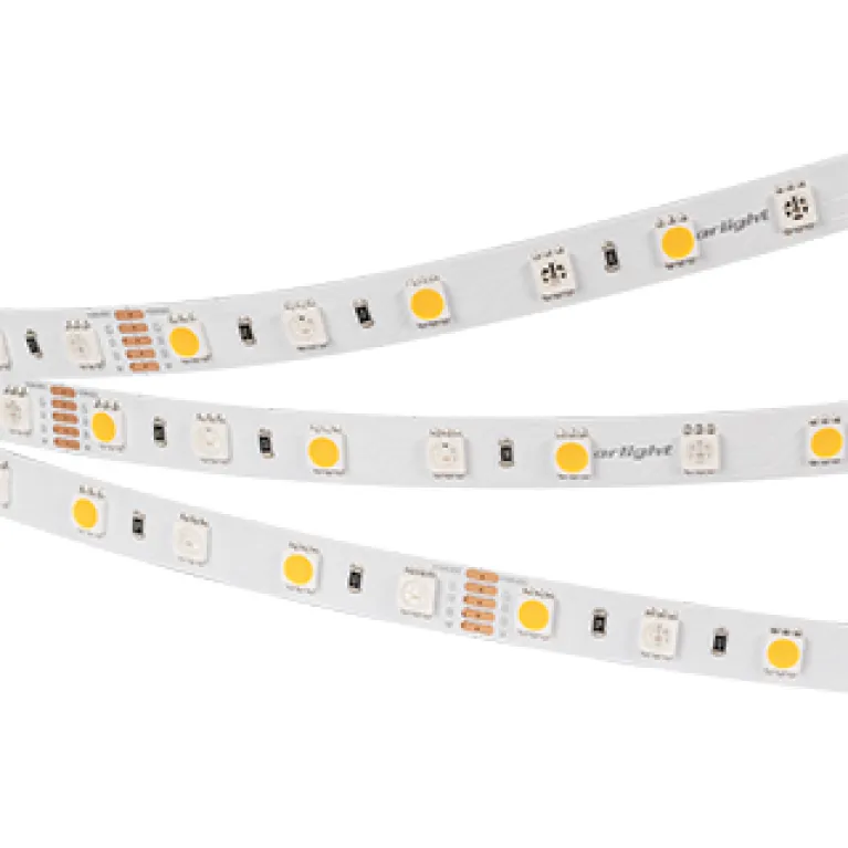 Светодиодная лента Arlight 14,4W/m 60LED/m 5060SMD разноцветный/теплый белый 5M 018327(2) в Нижнем Новгороде