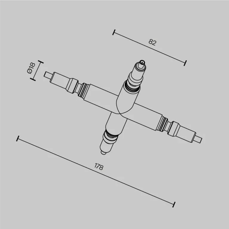 X образный коннектор для штанговой системы Maytoni Axity CA008TX-BS в Нижнем Новгороде