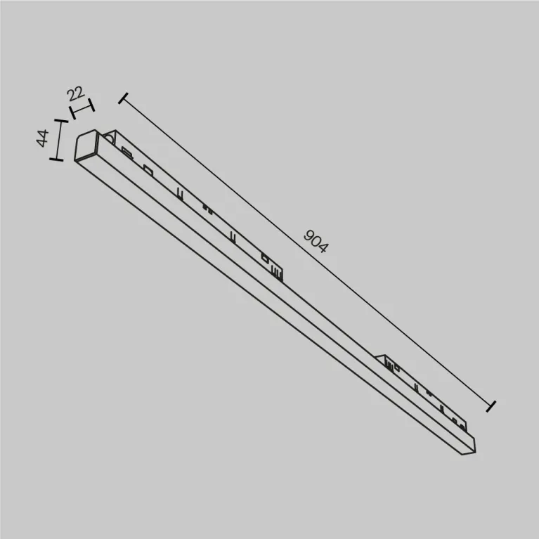Трековый магнитный светильник Maytoni Basis TR030-4-30WTW-DD-B в Нижнем Новгороде