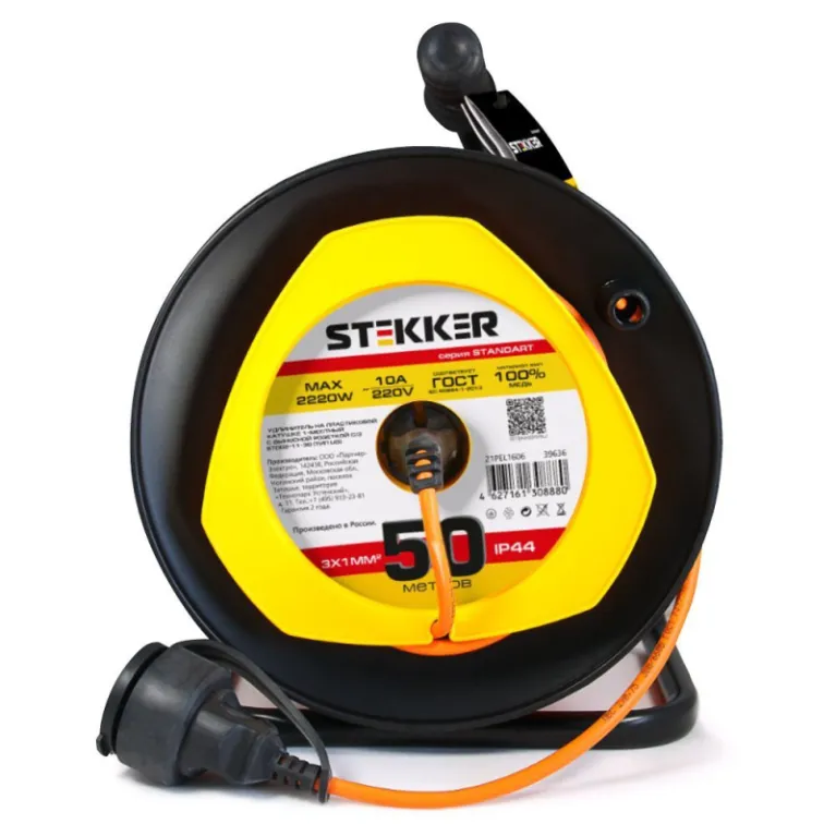 Удлинитель на пластиковой катушке Feron STD02-11-50 39636 в Нижнем Новгороде