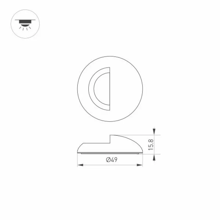 Накладка Arlight ART-Deck-Cap-Lid-R50 035760 в Нижнем Новгороде