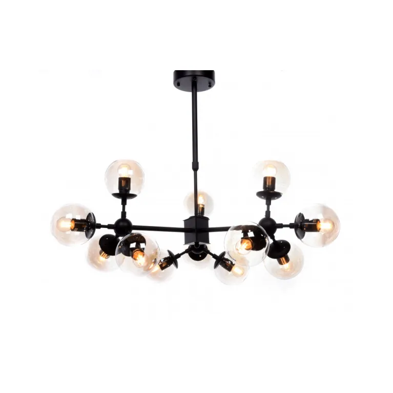 Люстра на штанге Lumina Deco Zodiak LDP 160-12 BK+TEA в Нижнем Новгороде