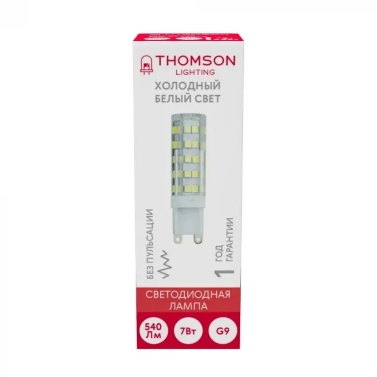 Лампа светодиодная Thomson G9 7W 6500K прозрачная TH-B4244 в Нижнем Новгороде