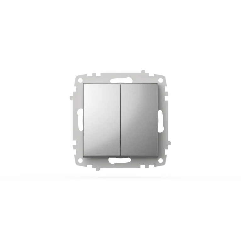 Выключатель двухклавишный ELBI Zena Vega 609-011000-202 в Нижнем Новгороде