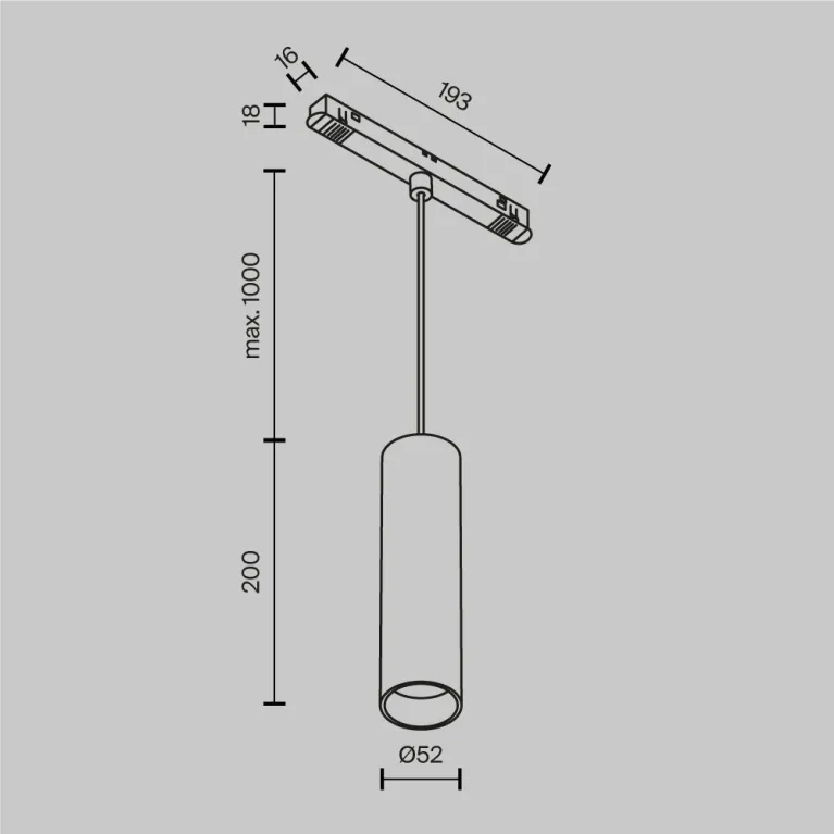 Трековый магнитный светильник Maytoni Focus LED TR041-4-12WTW-DD-W в Нижнем Новгороде