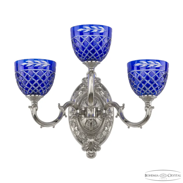 Бра Bohemia Ivele Verona 7214B12/2+1/210 Ni P1 U Clear-Blue/H-1J в Нижнем Новгороде