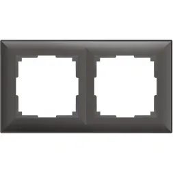 Рамка Fiore на 2 поста серо-коричневый WL14-Frame-02 4690389109096