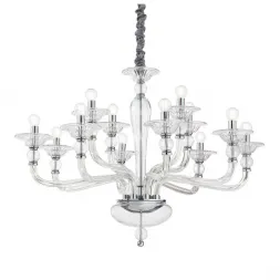Подвесная люстра Ideal Lux Danieli SP12 Trasparente