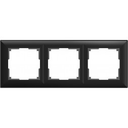 Рамка Fiore на 3 поста черный матовый WL14-Frame-03 4690389109140