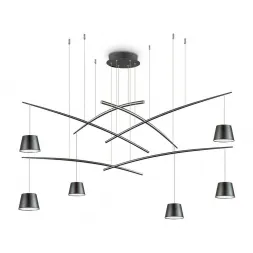 Подвесная люстра Ideal Lux Fish SP6 Nero