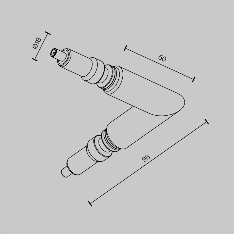 L-образный коннектор для штанговой системы Maytoni Axity CA006EC-B в Нижнем Новгороде
