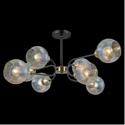 Люстра на штанге Illumico IL0398-8CSQ-79 BK AB