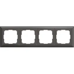 Рамка Fiore на 4 поста серо-коричневый WL14-Frame-04 4690389109171