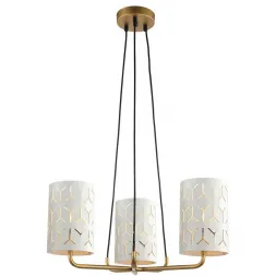 Подвесная люстра Lumien Hall Аврил 4004/3P-GD-WT