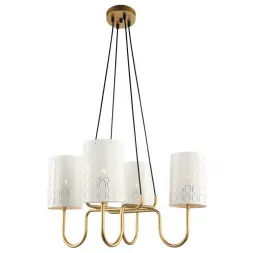 Подвесная люстра Lumien Hall Айла 4003/4P-GD-WT