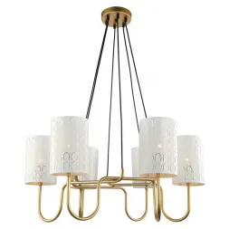 Подвесная люстра Lumien Hall Айла 4003/6P-GD-WT