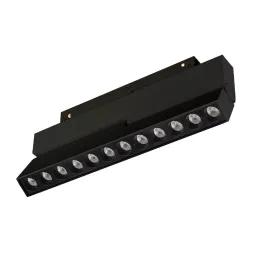 Трековый магнитный светильник Arlight MAG-ORIENT-DOTS-FOLD-S230-12W Warm3000 (BK, 30 deg, 48V) 04201