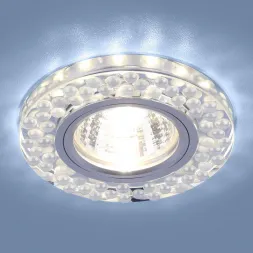 Встраиваемый светильник Elektrostandard 2194 MR16 SL/WH зеркальный/белый 4690389099298