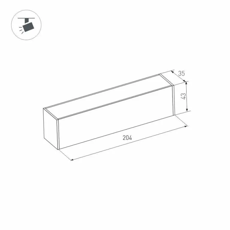 Трековый светодиодный светильник для магнитного шинопровода Arlight Mag-Flat-45-L205-6W Day4000 0269 в Нижнем Новгороде
