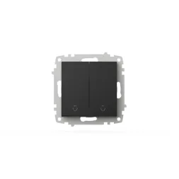 Выключатель двухклавишный ELBI Zena Vega 609-014800-257