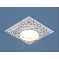 Встраиваемый светильник Elektrostandard 4104 MR16 WH/CH белый/хром 4690389045479