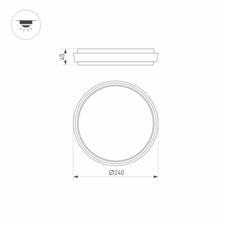 Уличный светодиодный светильник Arlight LGD-Giro-R240-25W Day4000 032424 в Нижнем Новгороде