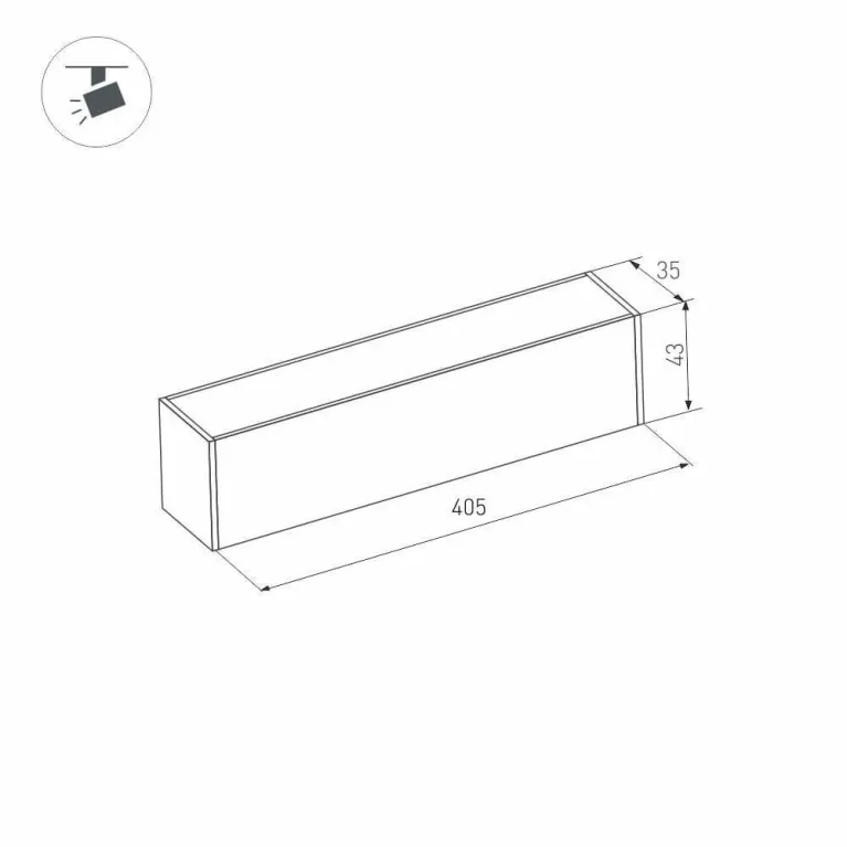 Трековый светодиодный светильник для магнитного шинопровода Arlight Mag-Flat-45-L405-12W Warm3000 02 в Нижнем Новгороде