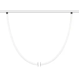 Трековый магнитный светильник Arlight MAG-ORIENT-TUBE-ELASTIC-R25-L5000-70W Day4000 (BK, 360 deg, 48