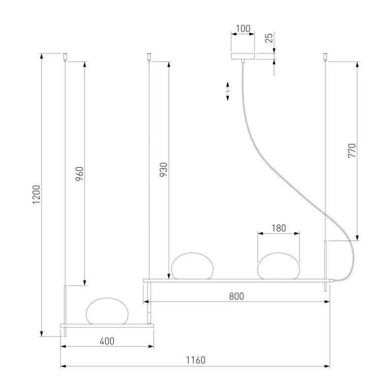 Подвесной светильник Eurosvet Stair 70145/3 черный в Нижнем Новгороде