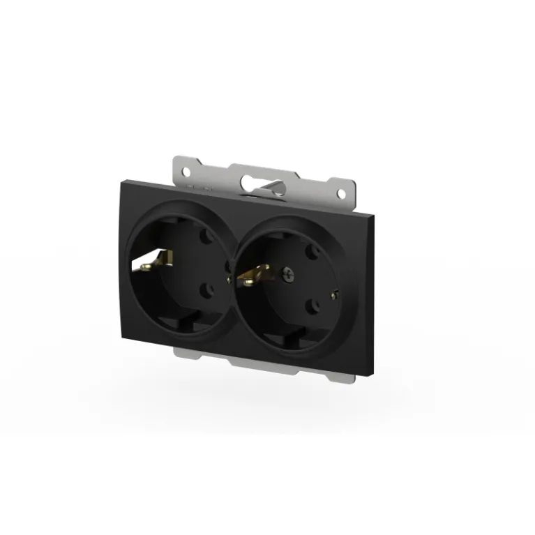 Розетка двухместная с заземлением ELBI Zena Vega 609-014800-907 в Нижнем Новгороде