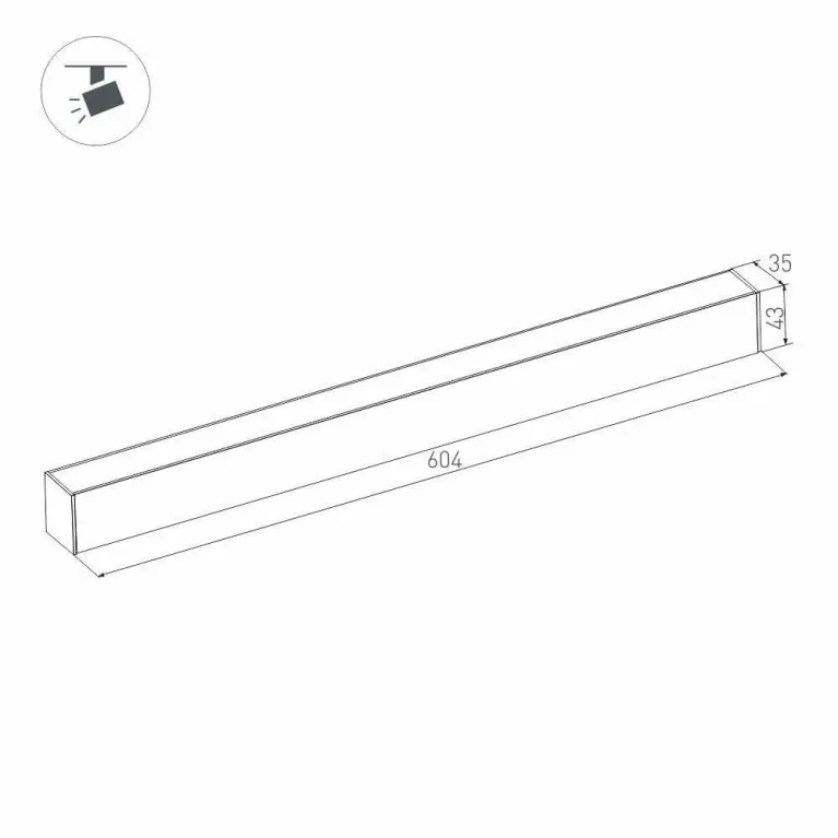 Трековый светодиодный светильник для магнитного шинопровода Arlight Mag-Flat-45-L605-18W Warm3000 02 в Нижнем Новгороде