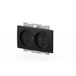 Розетка двухместная без заземления ELBI Zena Vega 609-014800-908