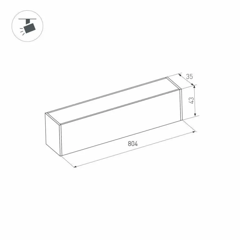 Трековый светодиодный светильник для магнитного шинопровода Arlight Mag-Flat-45-L805-24W Day4000 026 в Нижнем Новгороде