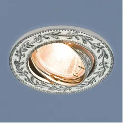 Встраиваемый светильник Elektrostandard 713 MR16 WH/SL белый/серебро 4690389060724