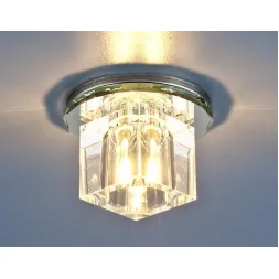 Встраиваемый светильник Elektrostandard 8163 G4 СH/CL хром/прозрачный 4607176192834