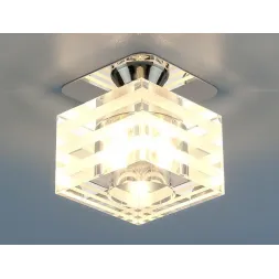 Встраиваемый светильник Elektrostandard 8250 G9 СH/CL хром/прозрачный 4690389004377