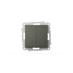 Выключатель двухклавишный ELBI Zena Vega 609-011100-202