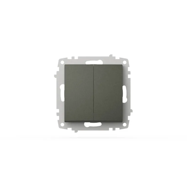 Выключатель двухклавишный ELBI Zena Vega 609-011100-202 в Нижнем Новгороде
