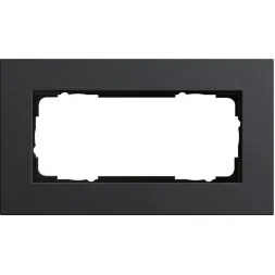 Рамка 2-модульная Gira Esprit Lenoleum-Multiplex антрацит 1002226