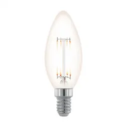 Лампа светодиодная филаментная диммируемая Eglo E14 3,5W 2200К прозрачная 11708