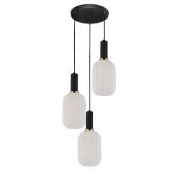 Подвесной светильник Lumina Deco Rico LDP 1218-3 WT+BK