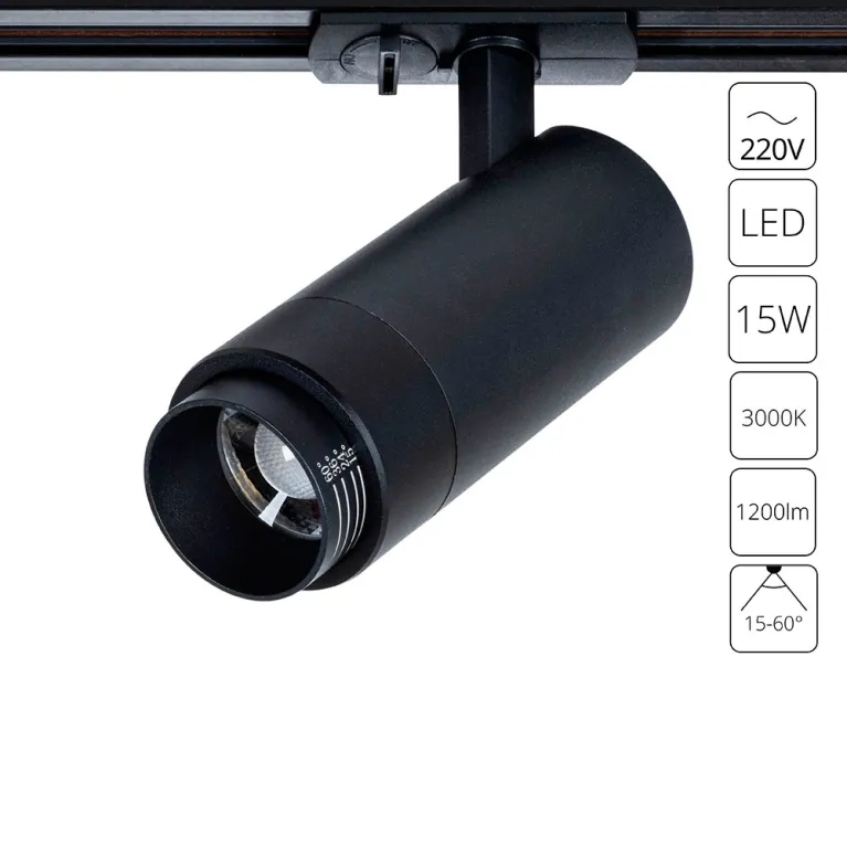 Трековый светильник Arte Lamp Merak A3530PL-1BK в Нижнем Новгороде