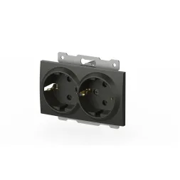 Розетка двухместная с заземлением ELBI Zena Vega 609-011100-907