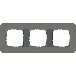 Рамка 3-постовая Gira E3 темно-серый/антрацит 0213423