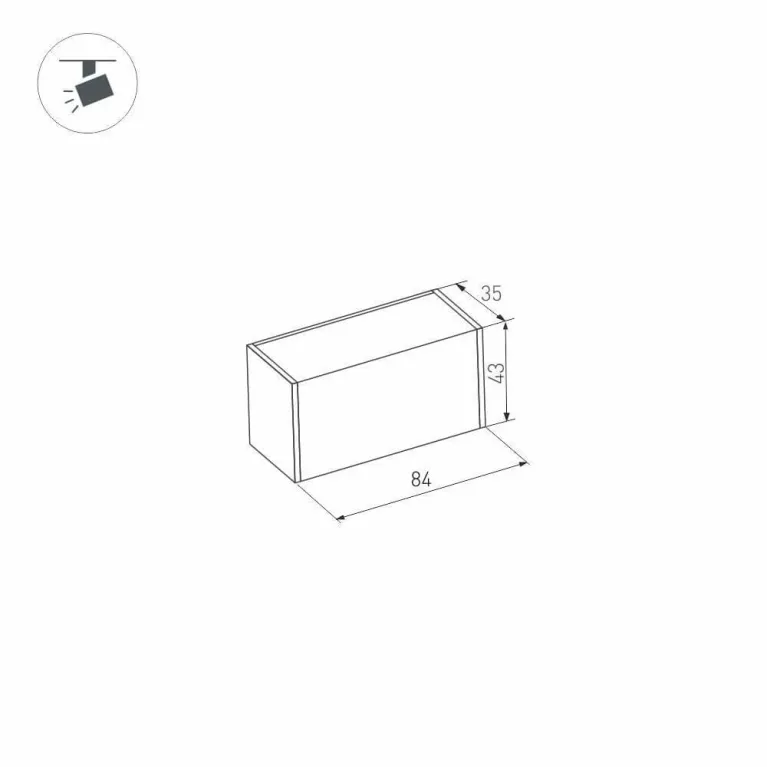 Трековый светодиодный светильник для магнитного шинопровода Arlight Mag-Laser-45-L84-3W Day4000 0276 в Нижнем Новгороде