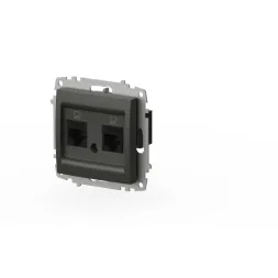 Розетка компьютерная двухместная ( Cat 6) ELBI Zena Vega 609-011100-248