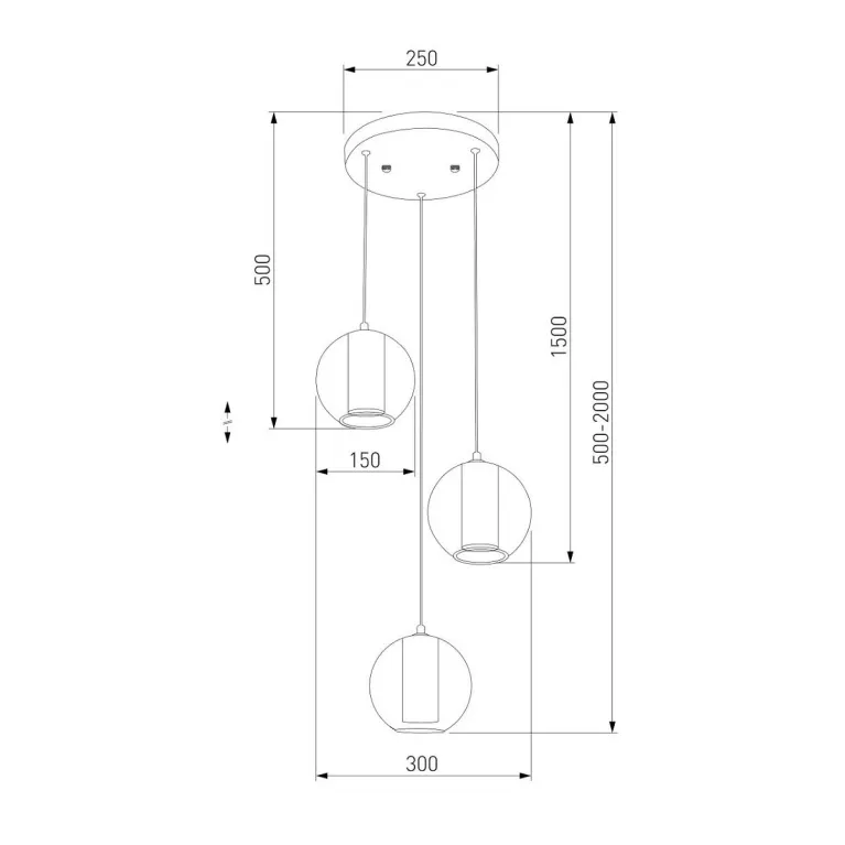 Подвесная светодиодная люстра Eurosvet Cobble 50258/3 LED дымчатый/бирюзовый в Нижнем Новгороде