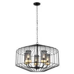 Подвесная люстра Lumien Hall Дезери 4021/5P-BK-GD