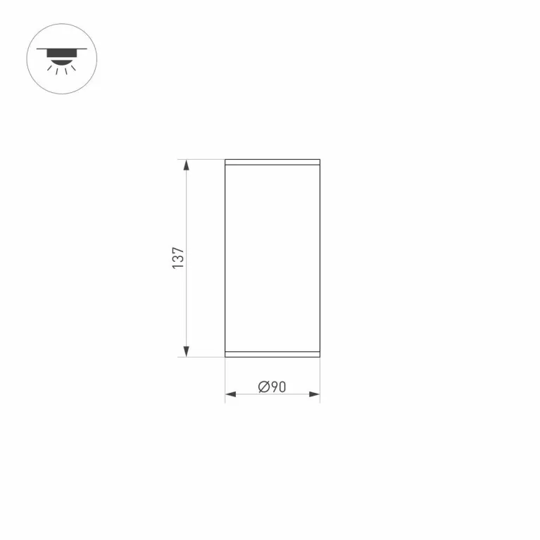 Уличный светодиодный светильник Arlight LGD-Forma-Surface-R90-12W Day4000 037260 в Нижнем Новгороде